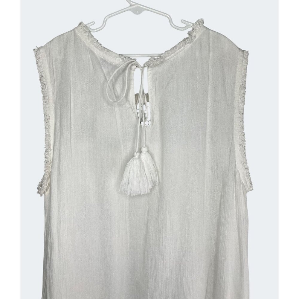 Tommy Bahama Womens Crinkle Rayon Sleeveless Dress Casual Beachwear Size Large - Picture 8 of 16